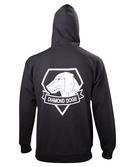Metal gear solid v - black diamong dog zipper hoodies (xxl)