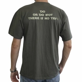 Star wars - t-shirt yoda try not - kaki (s)