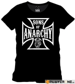 Sons of anarchy - t-shirt anarchy cross black (s)