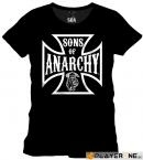Sons of anarchy - t-shirt anarchy cross black (s)