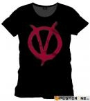 Vendetta - t-shirt red symbol - black (xxl)