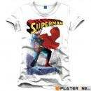 Superman - t-shirt daily planet white (l)