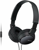 Sony MDR-ZX110AP Casque pliable avec Microphone Noir