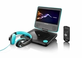 Lecteur DVD Portable Lenco DVP-754 bleu - 17,5 cm
