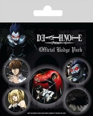 Death note - pack 5 badges - characters