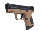 Pistolet Smith et Wesson SW M&P MP9C noir/tan