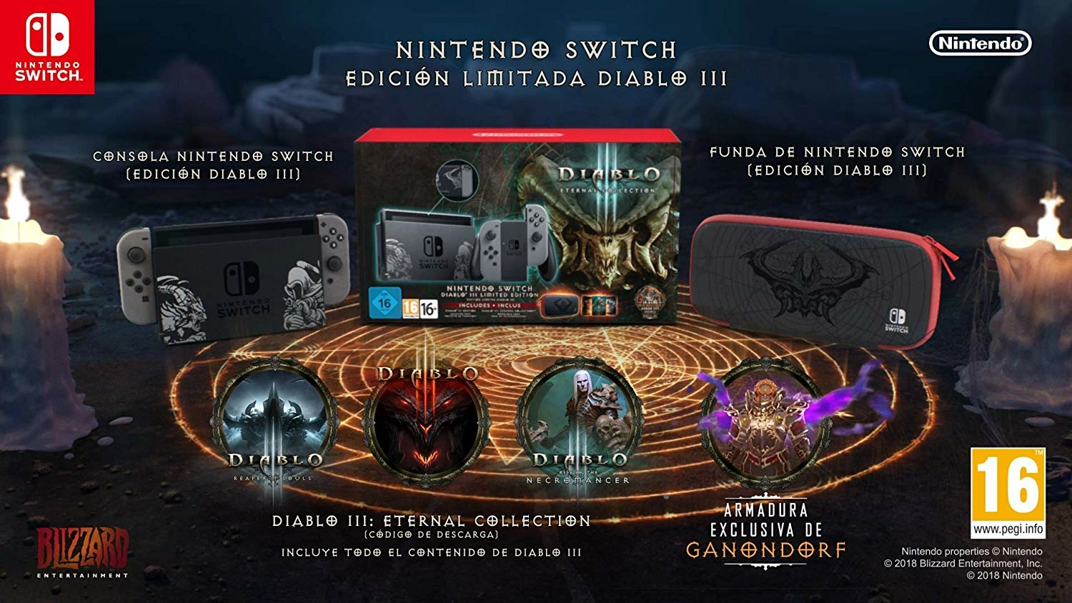 Console Nintendo Switch édition Limitée Diablo