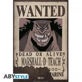 One piece - poster- wanted marshall d. teach (52x35)