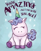 Unicorn - mini poster 40x50 - amazing