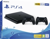 Console PS4 Slim - 500 Go + 2 manettes DualShock 4 V2