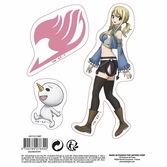 Fairy tail - stickers - 16x11cm/ 2 planches - natsu & lucy