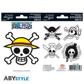 One piece - stickers - 16x11cm / 2 planches - pirates flag