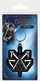 Fantastic beasts 2 - porte-clés caoutchouc - grindelwald logo