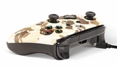 Manette filaire nouvelle version avec 2 palettes xbox one et pc (windows 10) (camouflage beige) licence officielle
