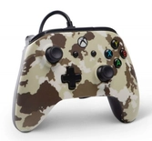 Manette filaire nouvelle version avec 2 palettes xbox one et pc (windows 10) (camouflage beige) licence officielle