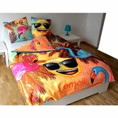 Emoji - parure de lit 140x200 - emoji  '100% poly'