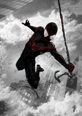 Marvel dark edition - magnetic metal poster 45x32 - miles morales