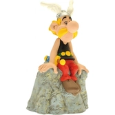 Tirelire asterix sur rocher