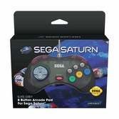 Manette Filaire Connexion d'origine 8 boutons : SEGA Saturn - Grise