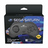 Manette Filaire USB 8 boutons : SEGA Saturn - Noire