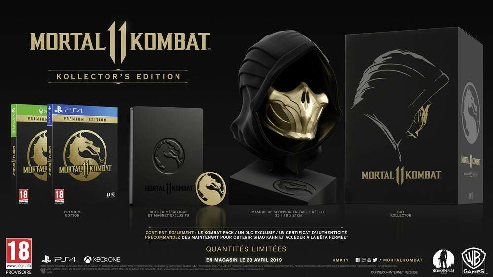 Mortal Kombat 11 : Kollector's Edition - PS4 : Référence ...