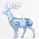 Harry potter - maquette 3d en bois - patronus