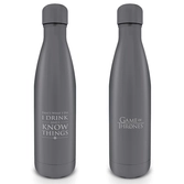 Game of thrones - gourde metal 500 ml - i drink and i know things