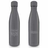 Game of thrones - gourde metal 500 ml - i drink and i know things