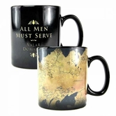 Game of thrones - heat changing mug - westeros map