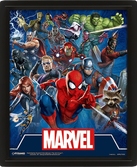 Marvel - 3d lenticular poster 26x20 - cinematic icons