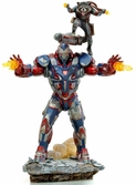 Avengers Endgame Iron Patriot + Rocket BDS Art Scale Statue 1/10 28cm