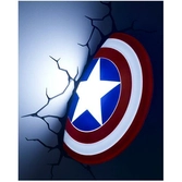 Marvel - lampe decorative 3d - captain america shield