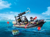 Playmobil 9362 - Bateau Et Policiers D'Élite