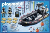 Playmobil 9362 - Bateau Et Policiers D'Élite