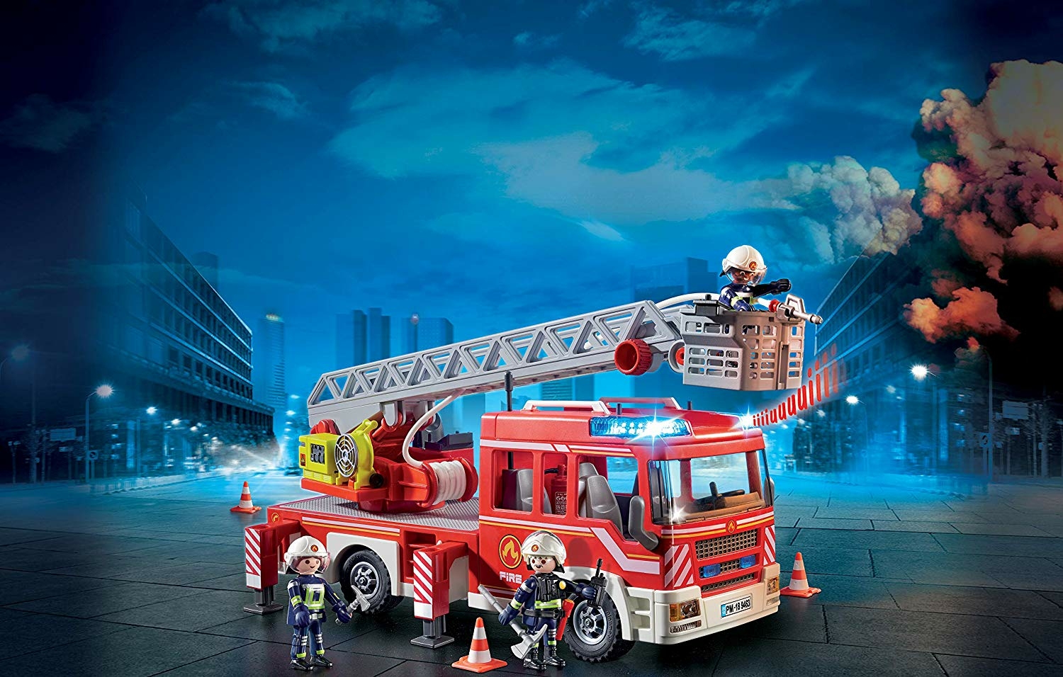 Playmobil 9463 - Camion Pompiers Échelle Pivotante