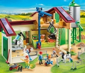 Playmobil 70132 - Grande Ferme Avec Silo Et Animaux