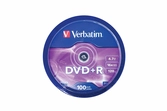 Verbatim - 100 X Dvd+R - 4.7 Go 16x - Argent Mat - Spindle