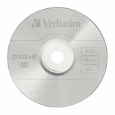 Verbatim - 100 X Dvd+R - 4.7 Go 16x - Argent Mat - Spindle