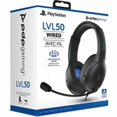 PDP - Casque Gaming filaire PDP LVL50 Gris pour PS5
