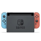 Console Nintendo Switch avec Joy-Con bleu neon et Joy-Con rouge