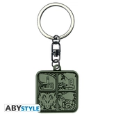 Monster hunter - porte-cles metal - symboles