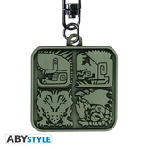 Monster hunter - porte-cles metal - symboles