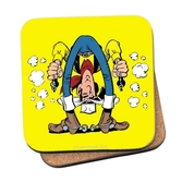 Lucky luke - coaster - tir entre les jambes