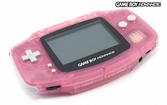 Game Boy Advance rose transparente