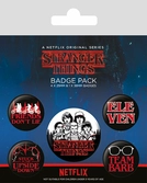Stranger things - characters badge pack