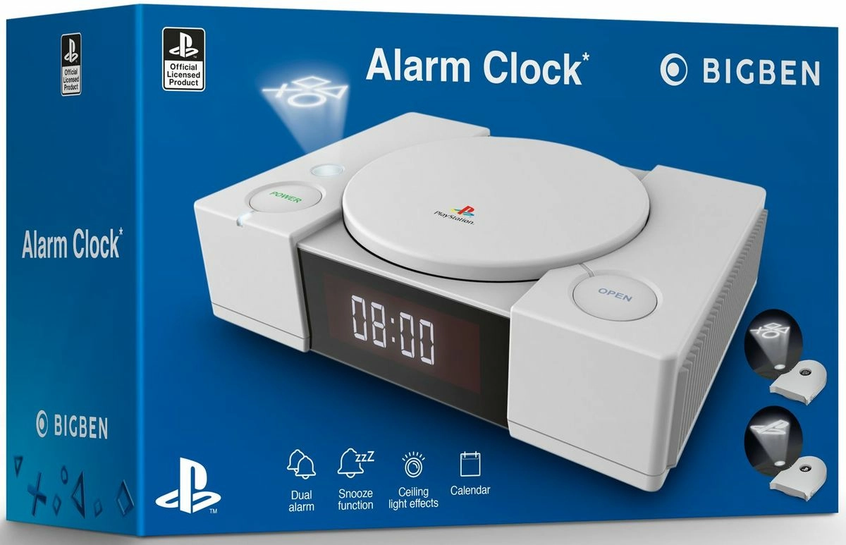 Official playstation radio clock with projection