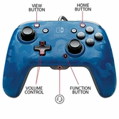 Manette PDP pour Nintendo Switch bleu Camo Audio