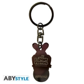 Lapins cretins - wc - porte-cles pvc