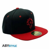 World of warcraft - casquette snapback - noir & rouge - horde