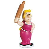 Plastoy - astérix figurine bonnemine et son rouleau à pâtisserie